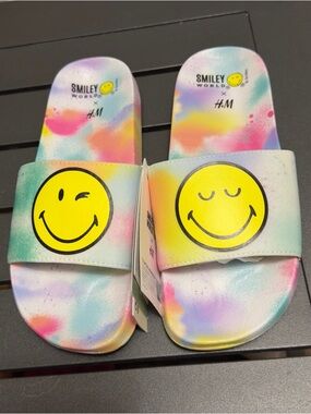 H&M Smiley World Kids' Tie-Dye Slide Sandals - Multi size 2.5